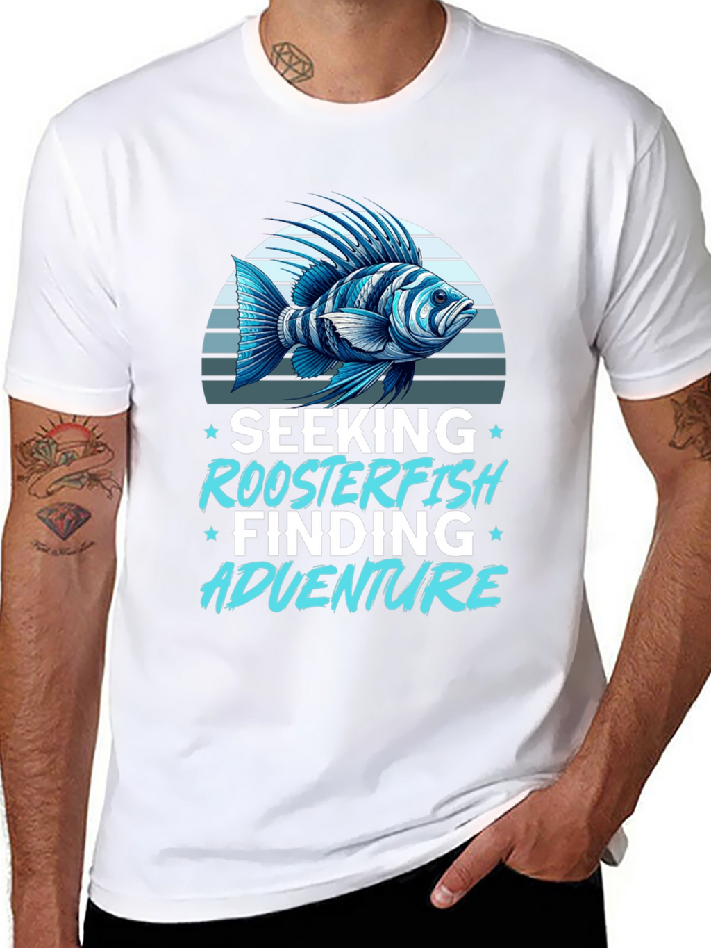 Roosterfish Adventure Black T-Shirt
