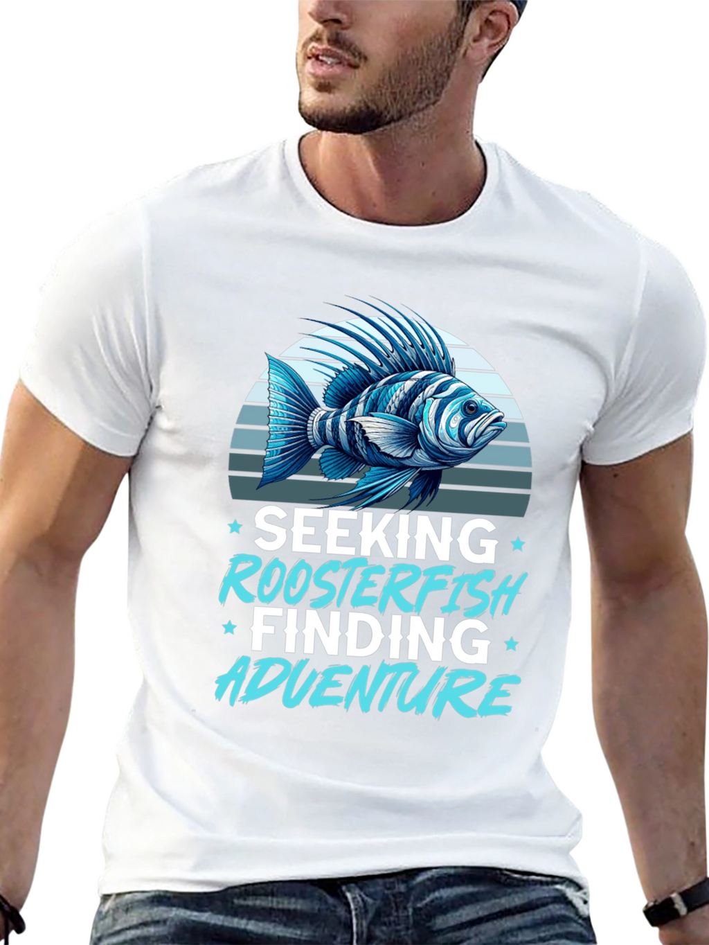 Roosterfish Adventure Black T-Shirt