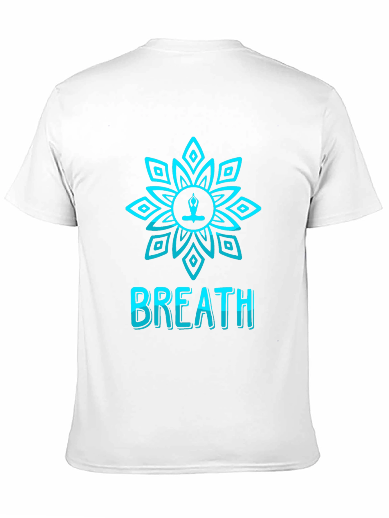 Breath Lotus T-Shirt - Meditative Design