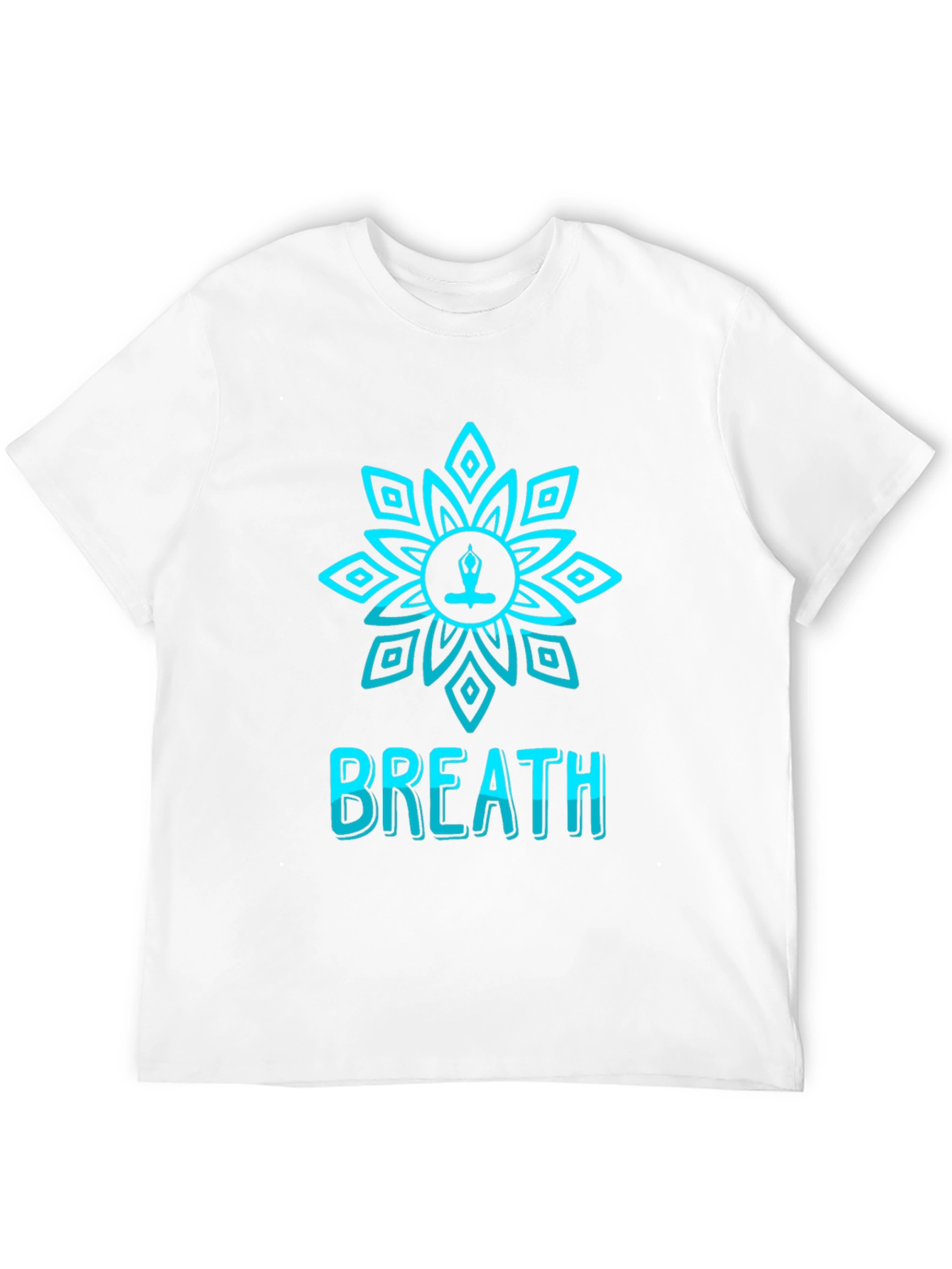 Breath Lotus T-Shirt - Meditative Design