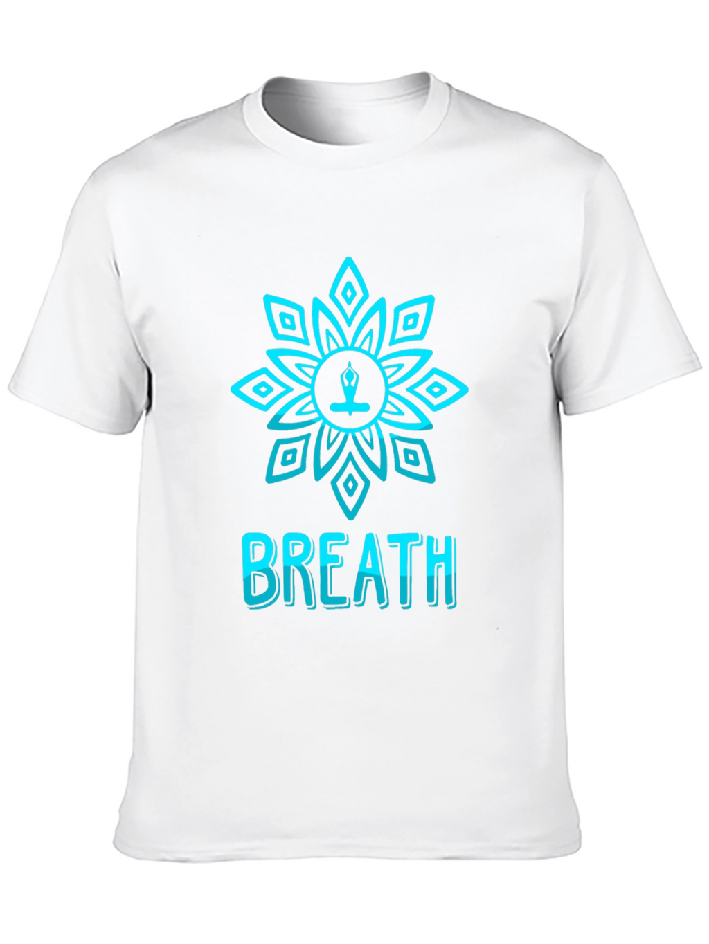 Breath Lotus T-Shirt - Meditative Design
