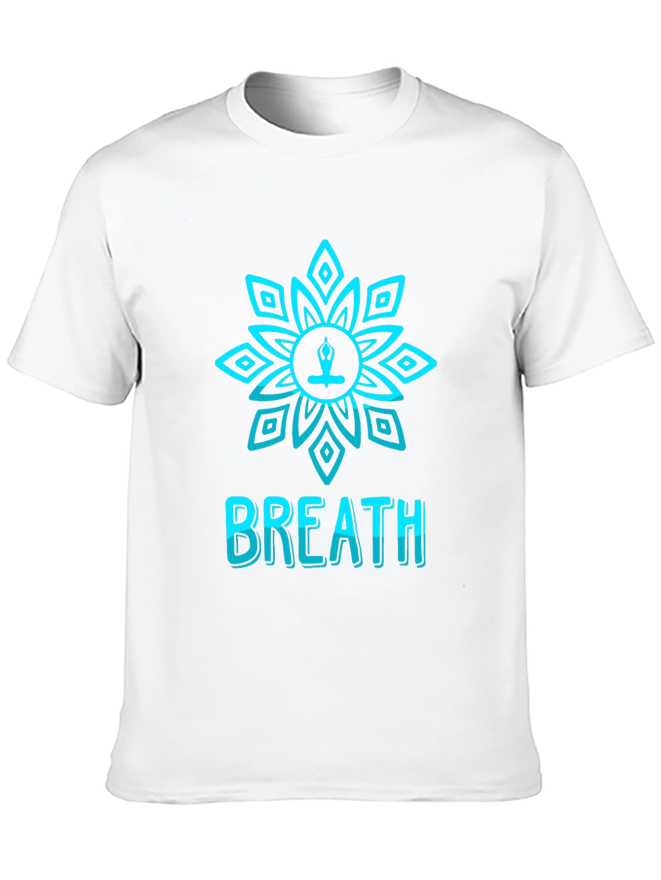 Breath Lotus T-Shirt - Meditative Design