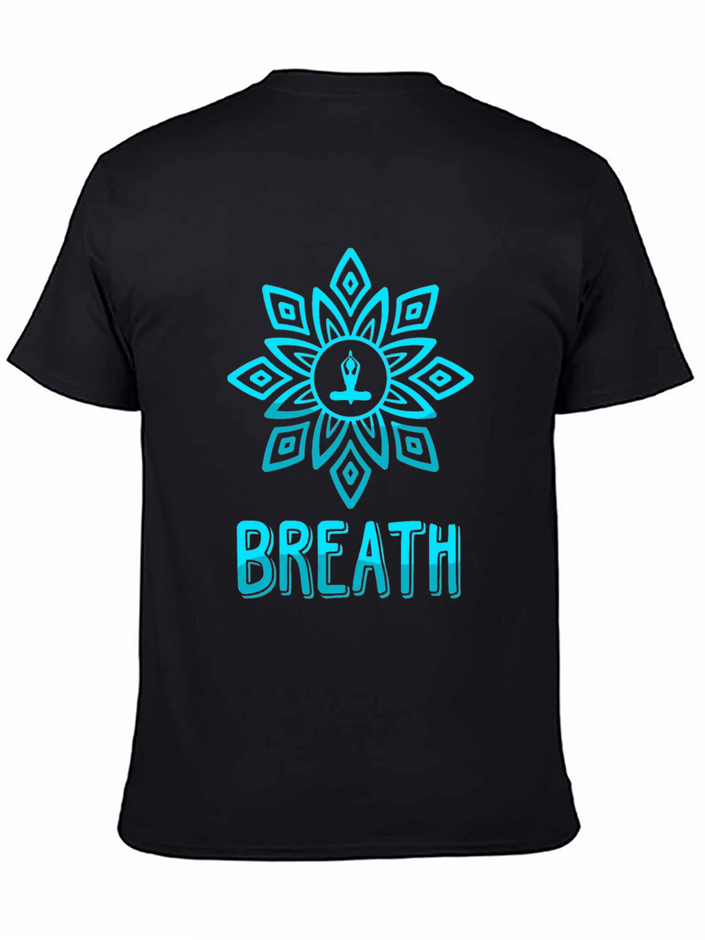 Breath Lotus T-Shirt - Meditative Design