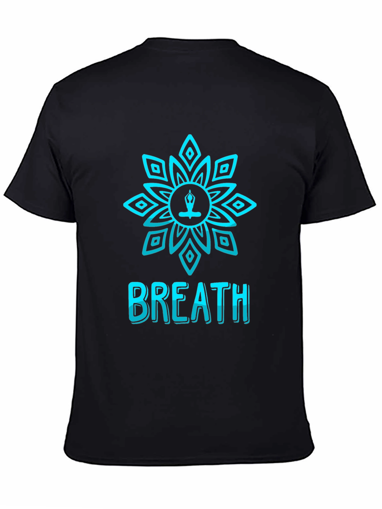 Breath Lotus T-Shirt - Meditative Design