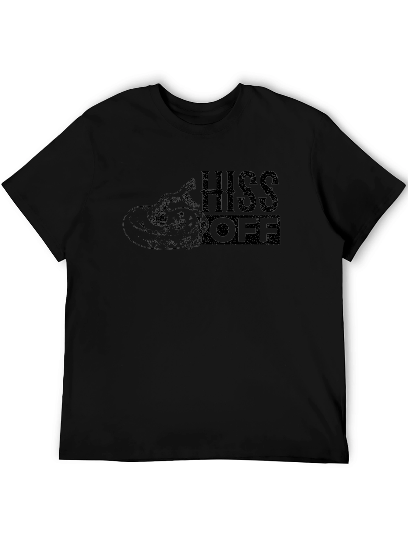 Hiss Off Snake Graphic Tee - Mens Black T-Shirt