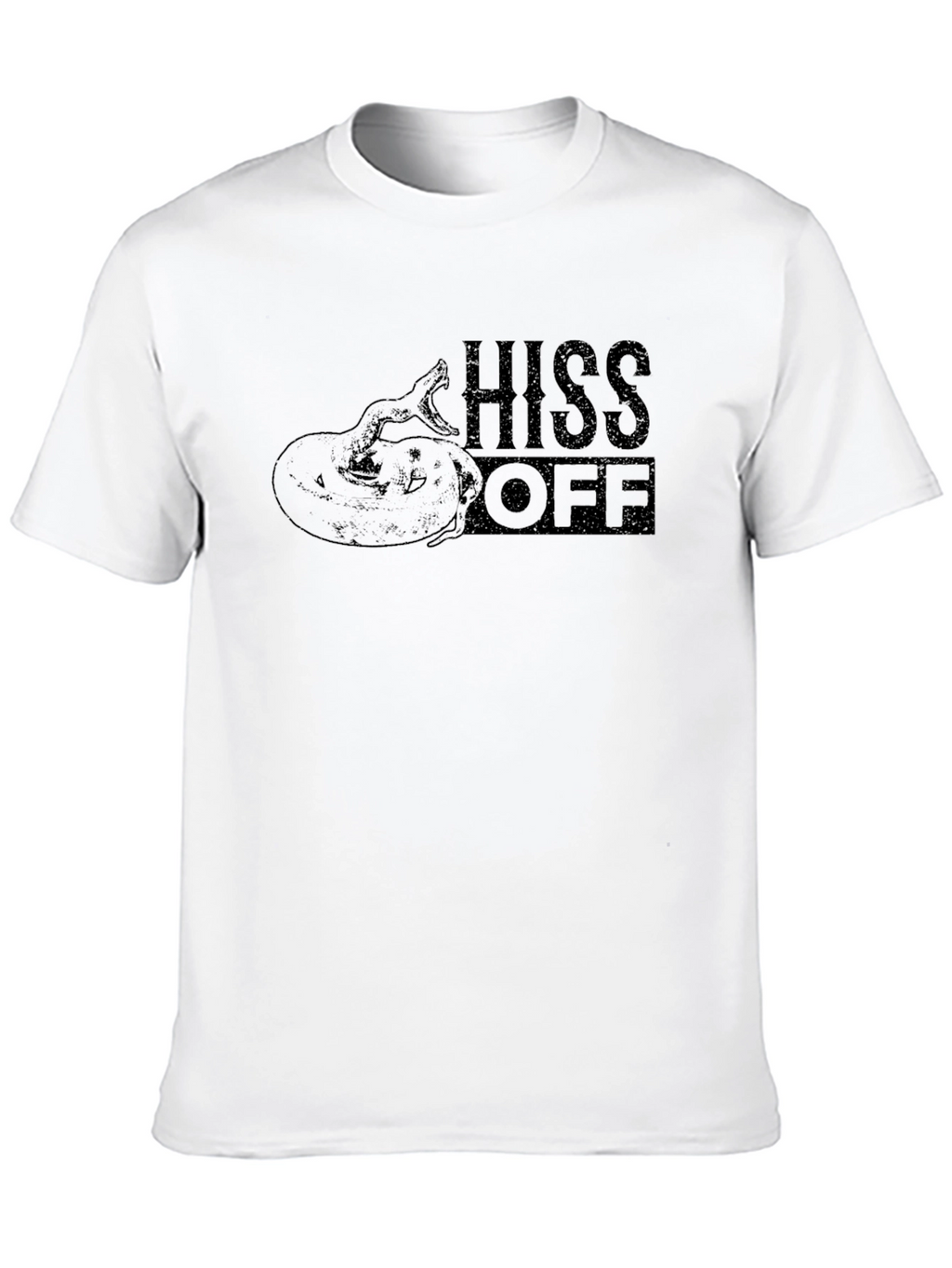 Hiss Off Snake Graphic Tee - Mens Black T-Shirt