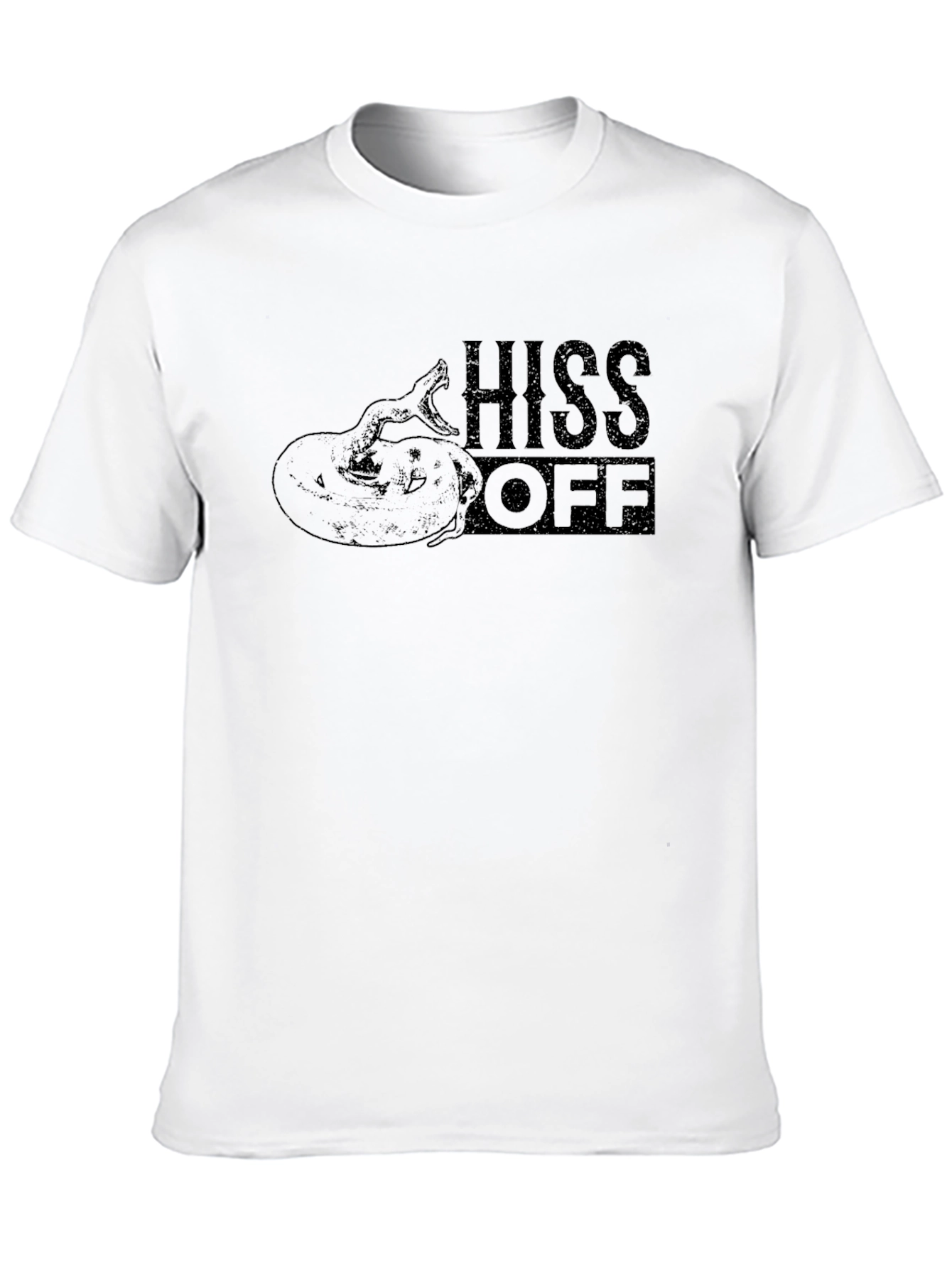 Hiss Off Snake Graphic Tee - Mens Black T-Shirt