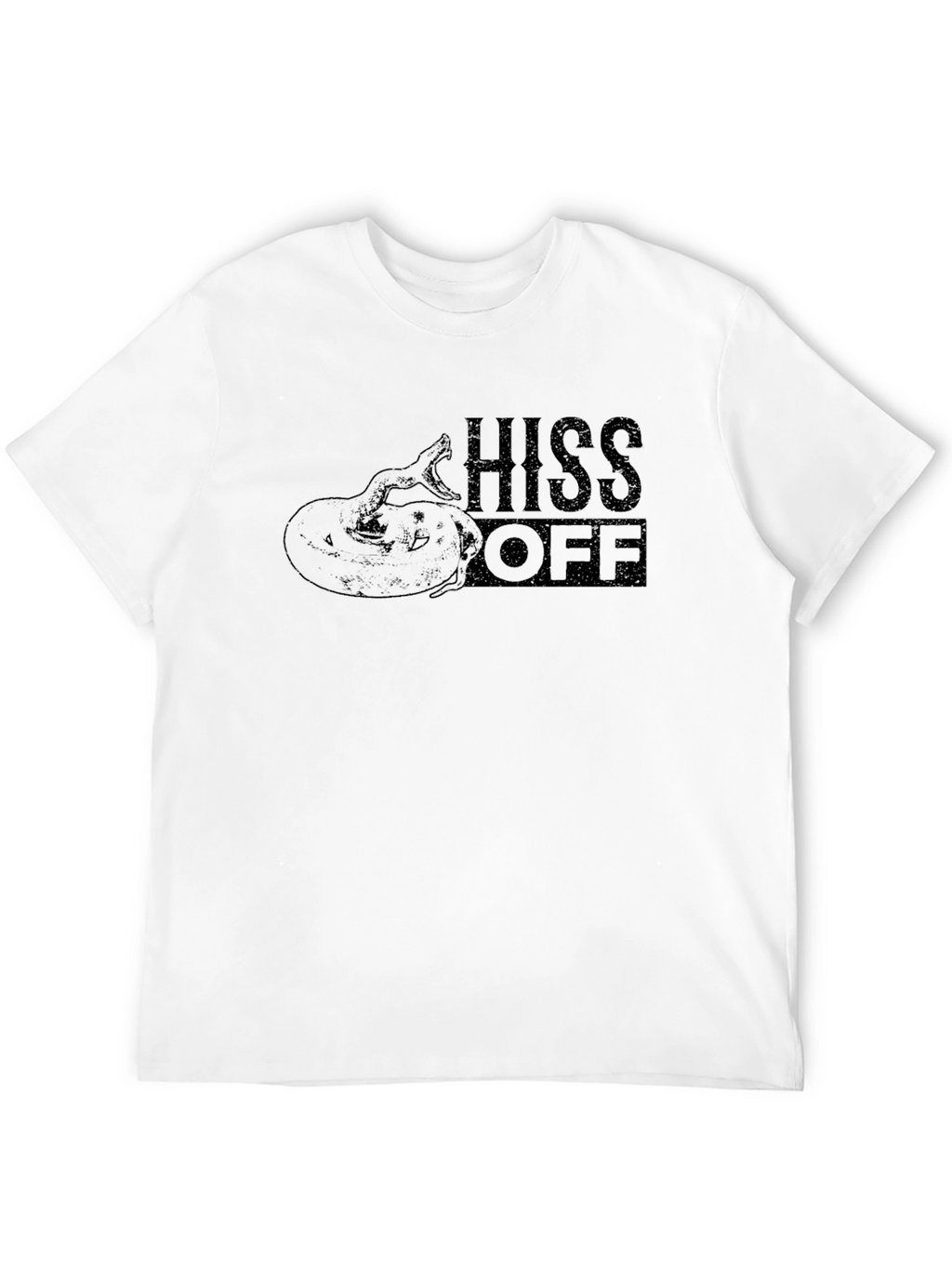 Hiss Off Snake Graphic Tee - Mens Black T-Shirt