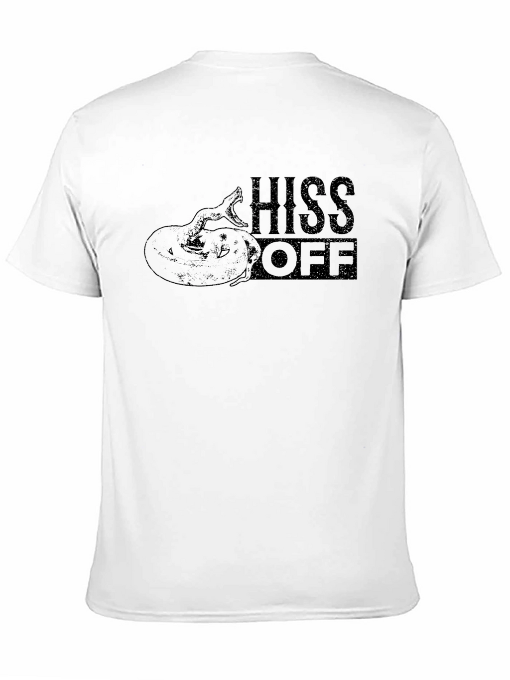 Hiss Off Snake Graphic Tee - Mens Black T-Shirt