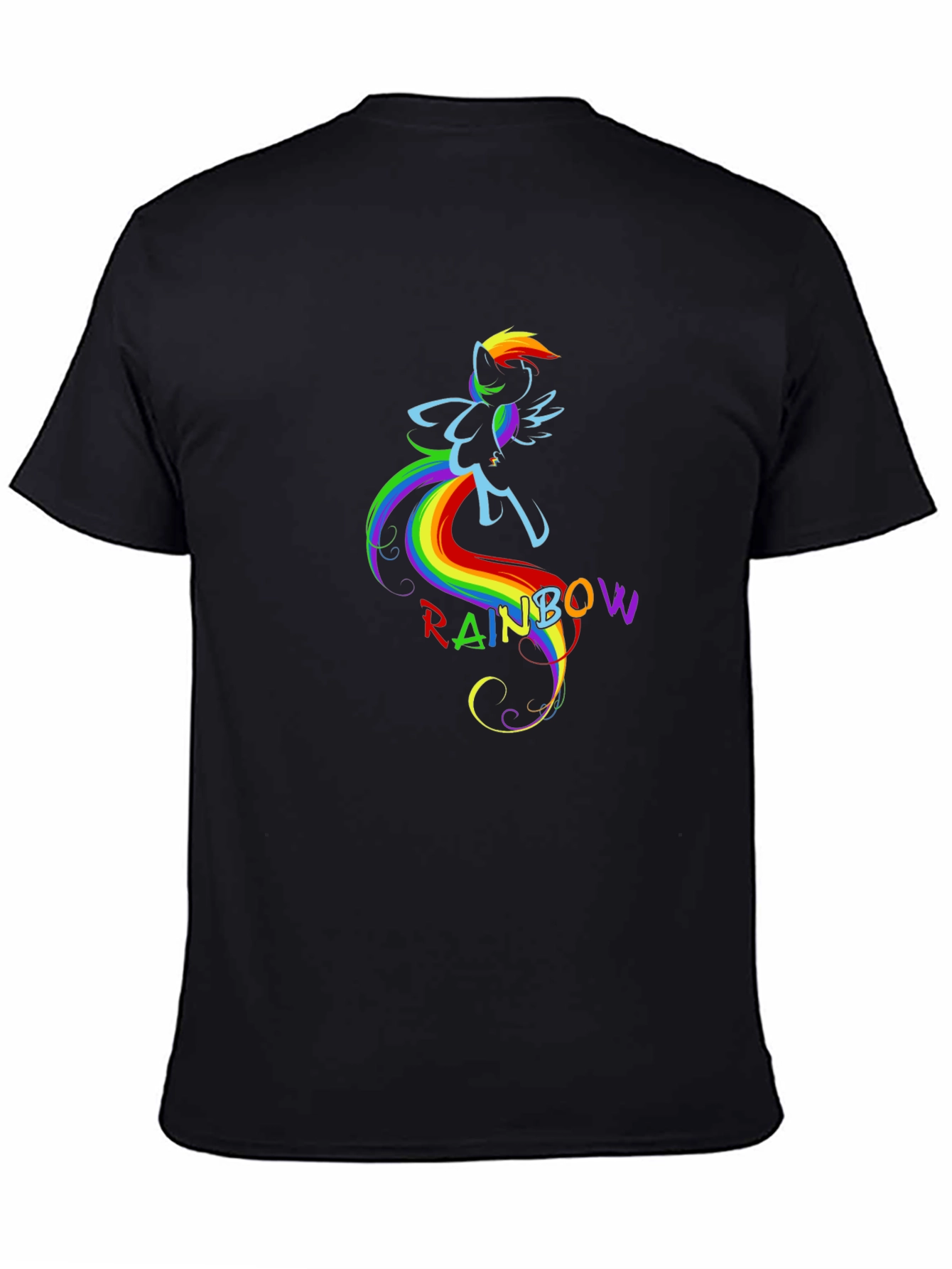 Rainbow Dash Graphic Tee - Black