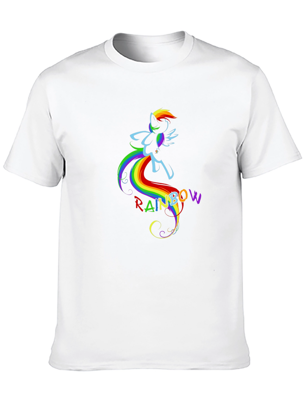 Rainbow Dash Graphic Tee - Black