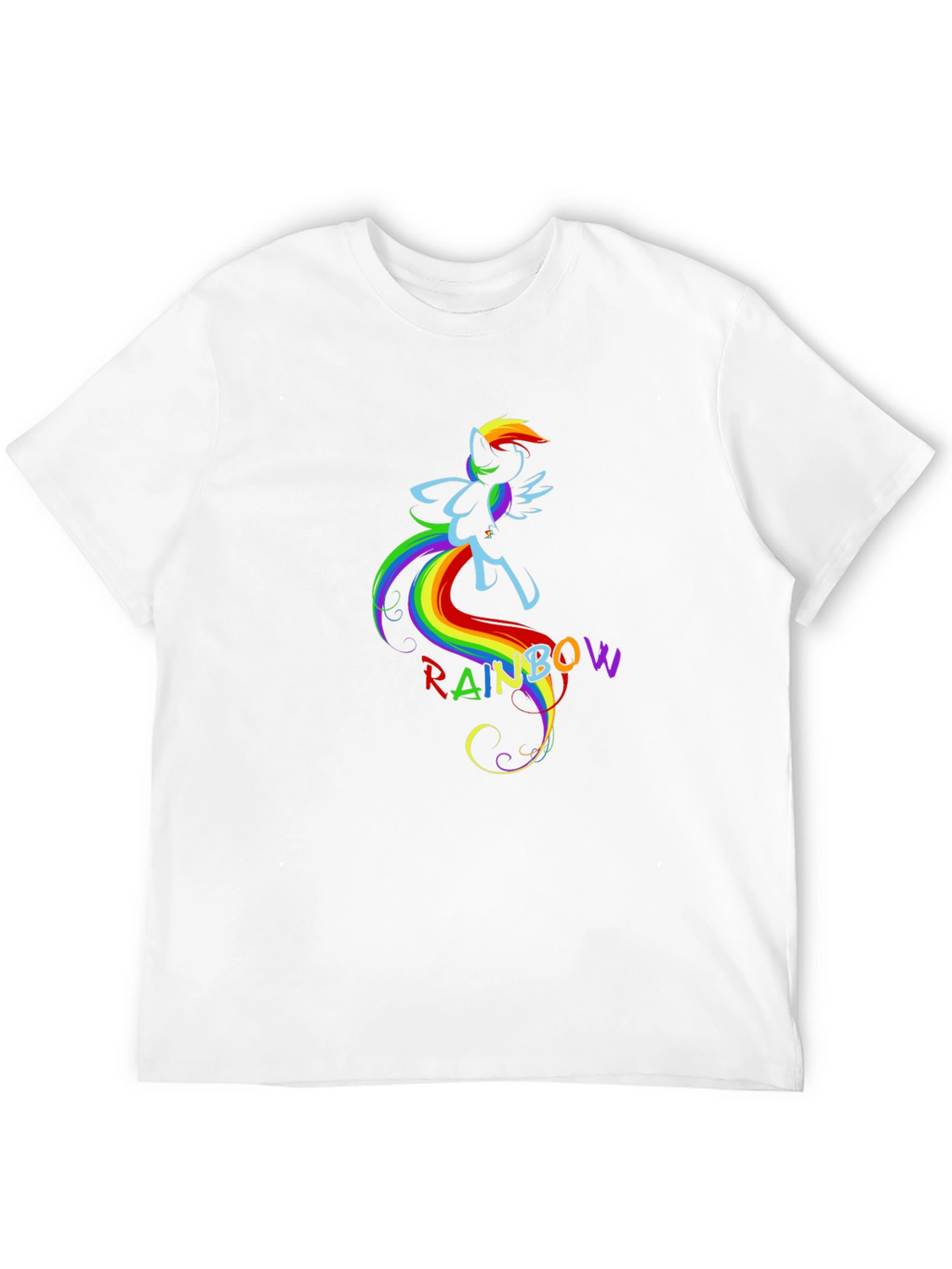 Rainbow Dash Graphic Tee - Black