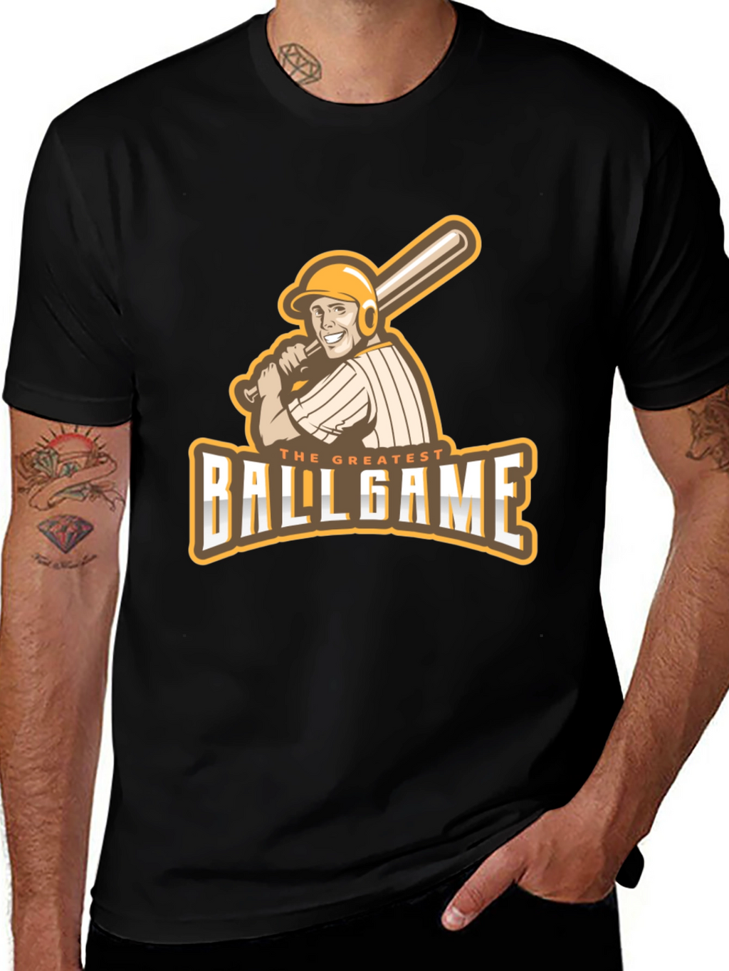 The Greatest Ballgame T-Shirt - Baseball Player Graphic Tee