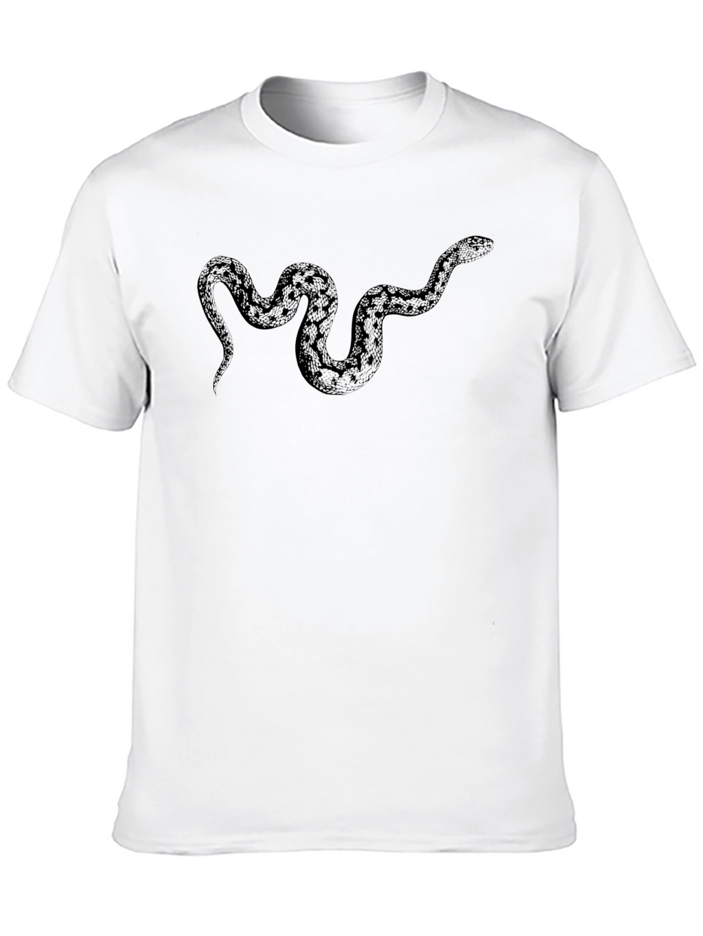Mens Black Snake Graphic Tee