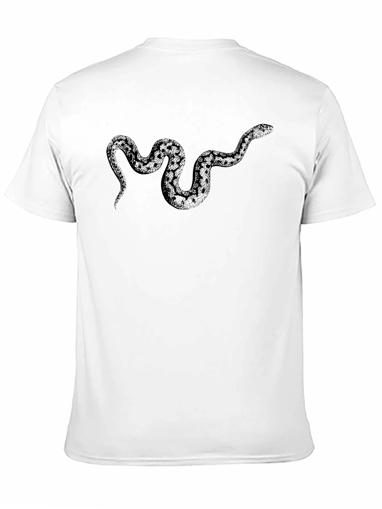 Mens Black Snake Graphic Tee