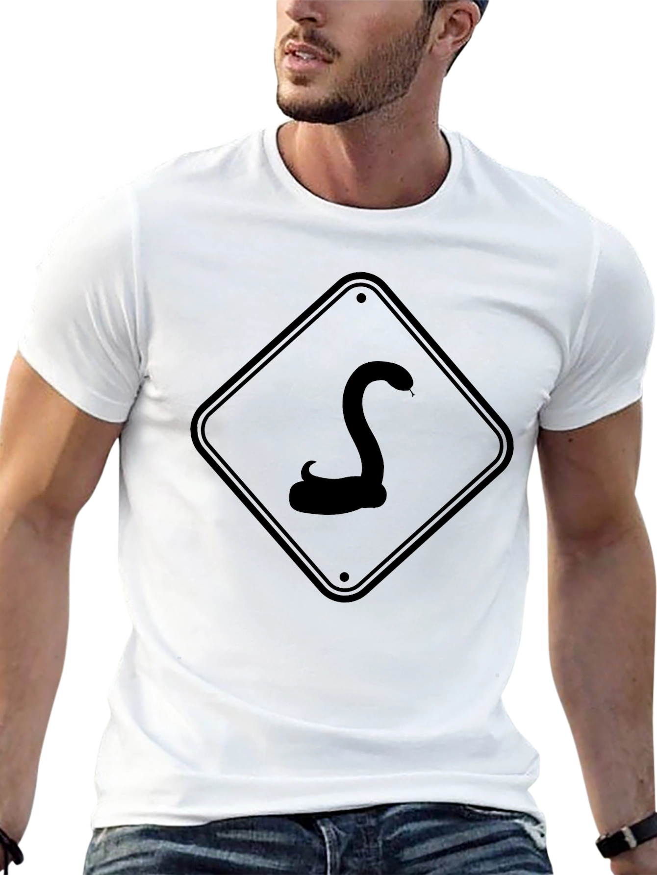 Black Snake Crossing Graphic Tee