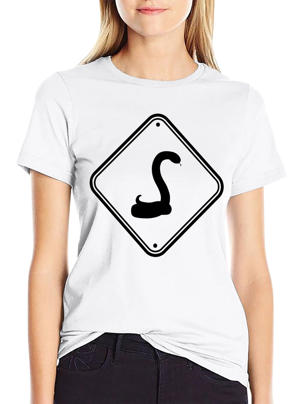 Black Snake Crossing Graphic Tee
