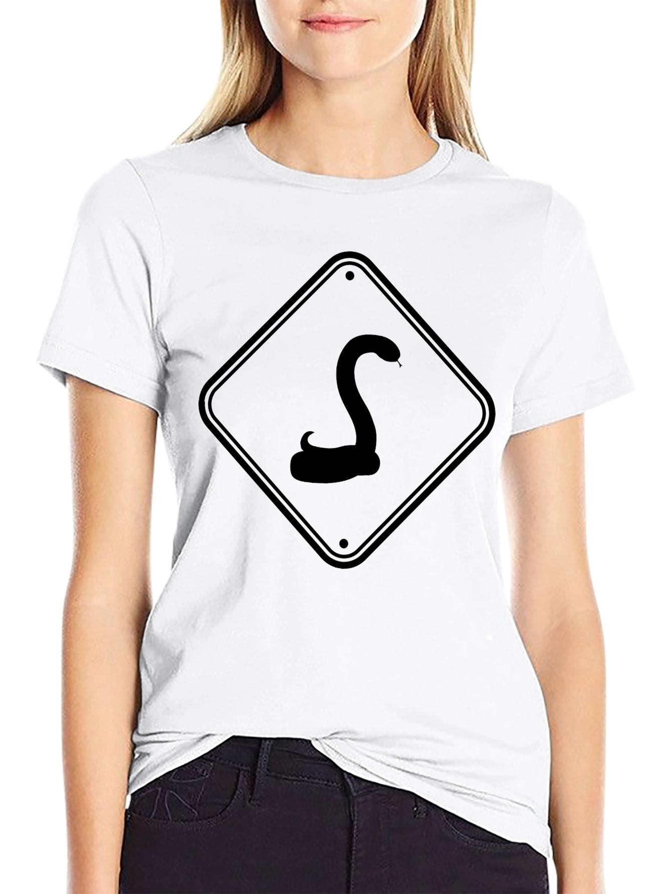 Black Snake Crossing Graphic Tee