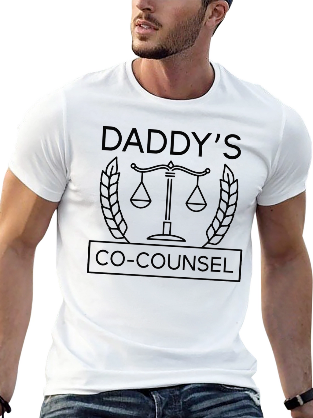Daddys Co-Counsel T-Shirt - Law Father Humor