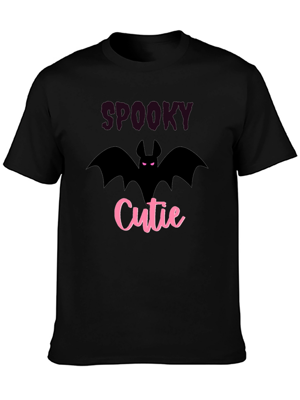 Spooky Cutie Black T-Shirt - Halloween Bat Tee