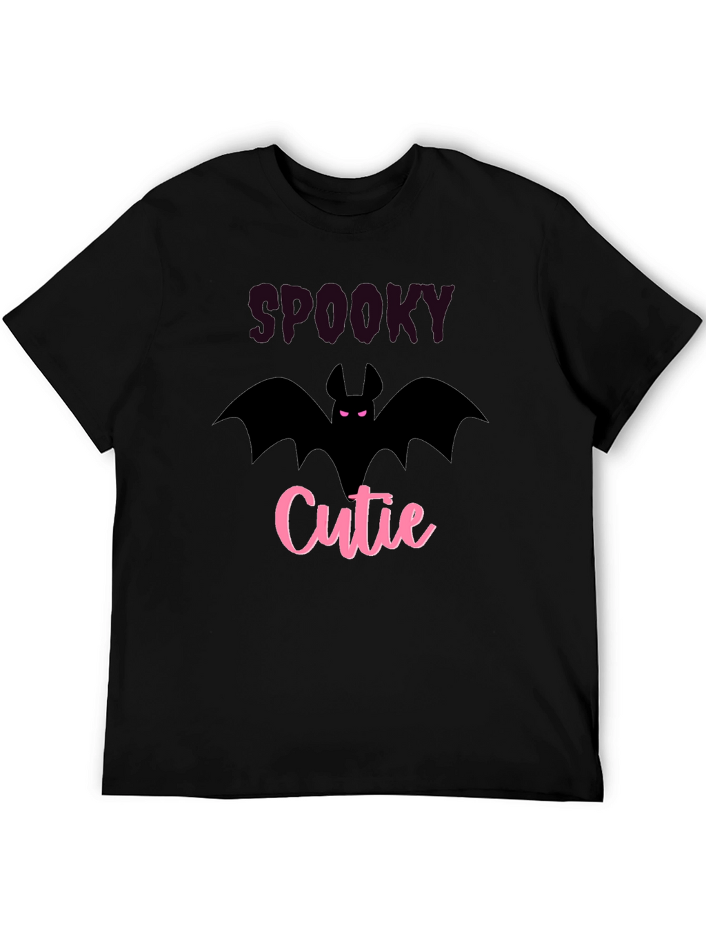 Spooky Cutie Black T-Shirt - Halloween Bat Tee