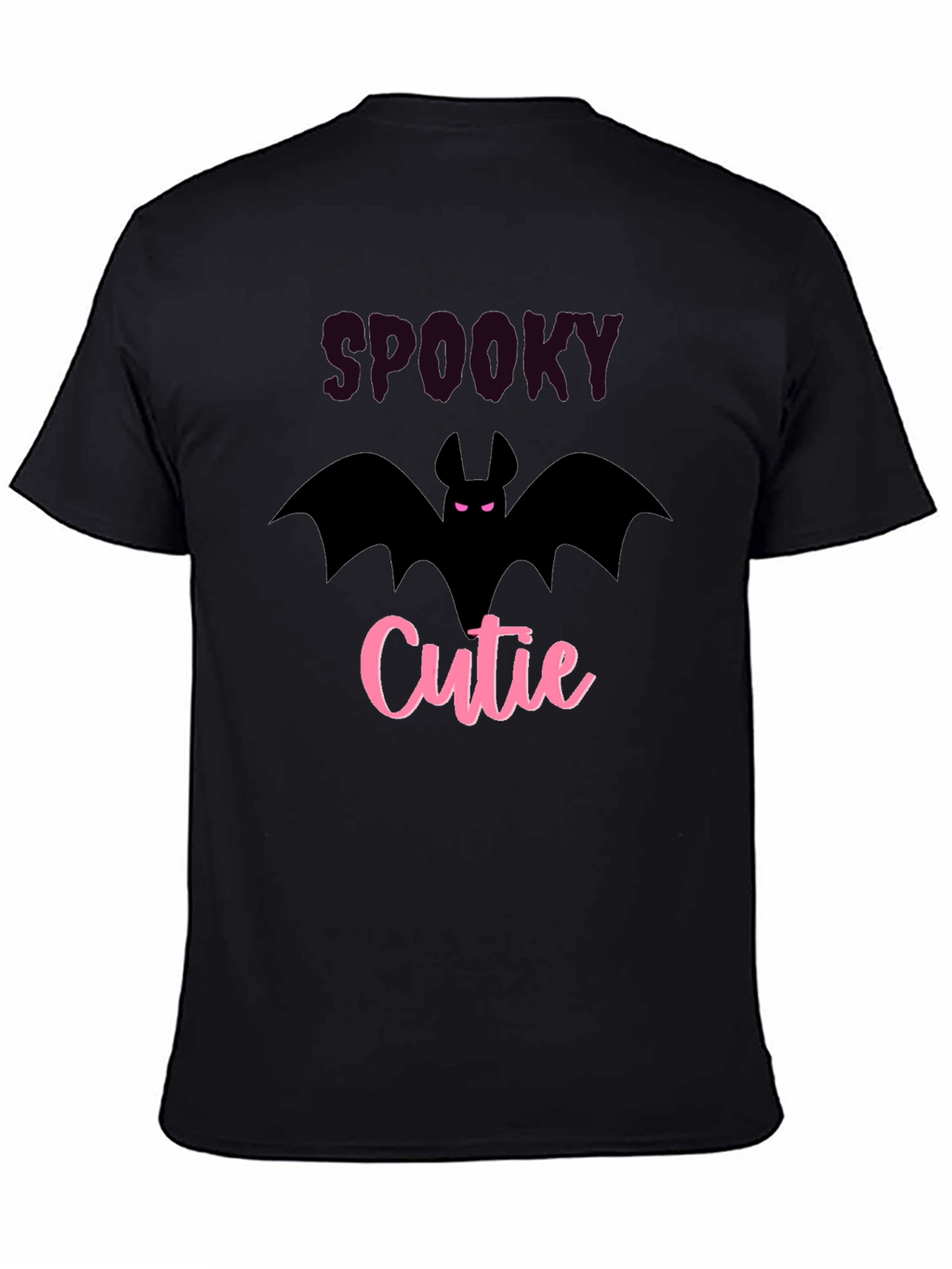 Spooky Cutie Black T-Shirt - Halloween Bat Tee