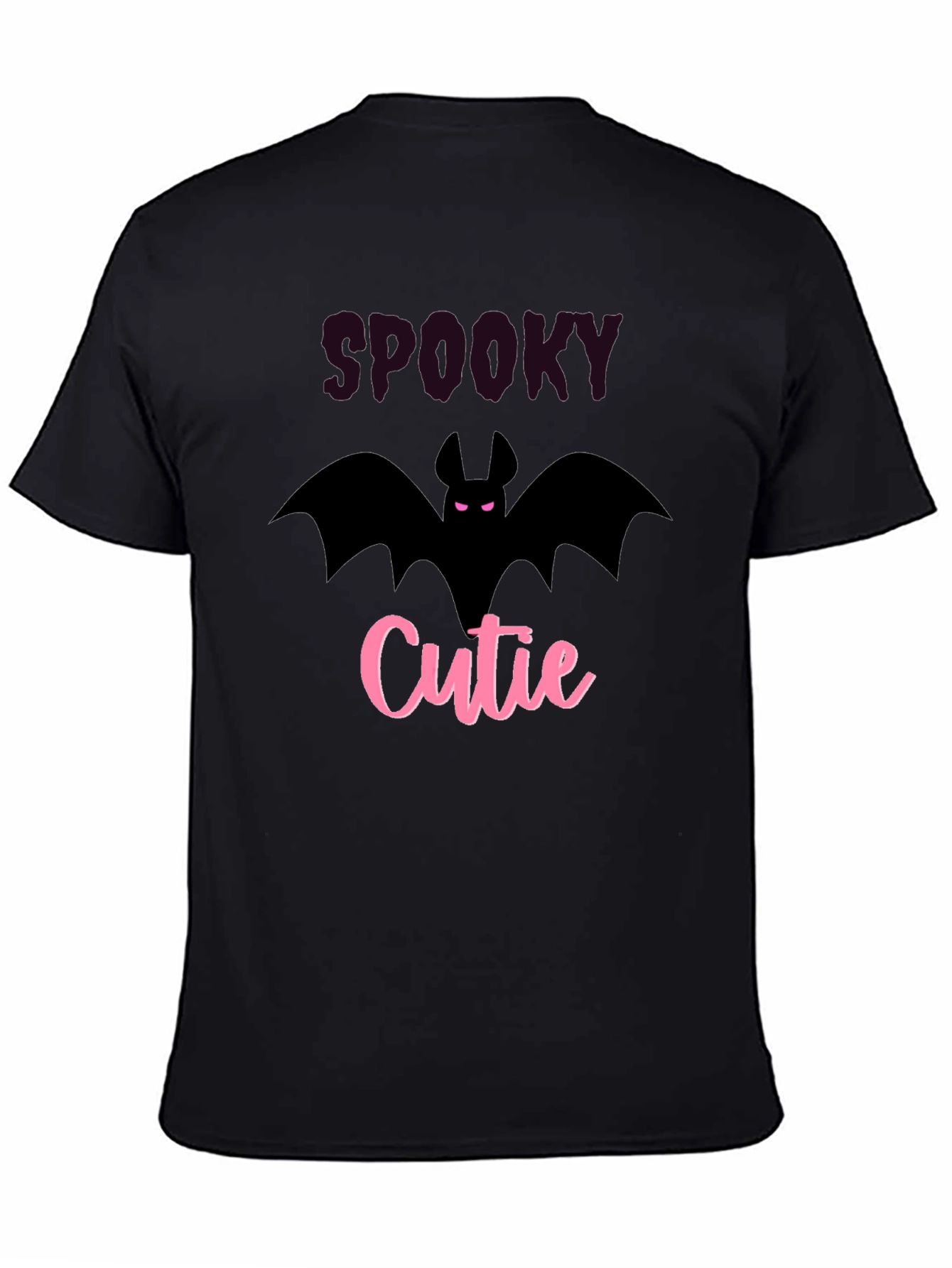 Spooky Cutie Black T-Shirt - Halloween Bat Tee