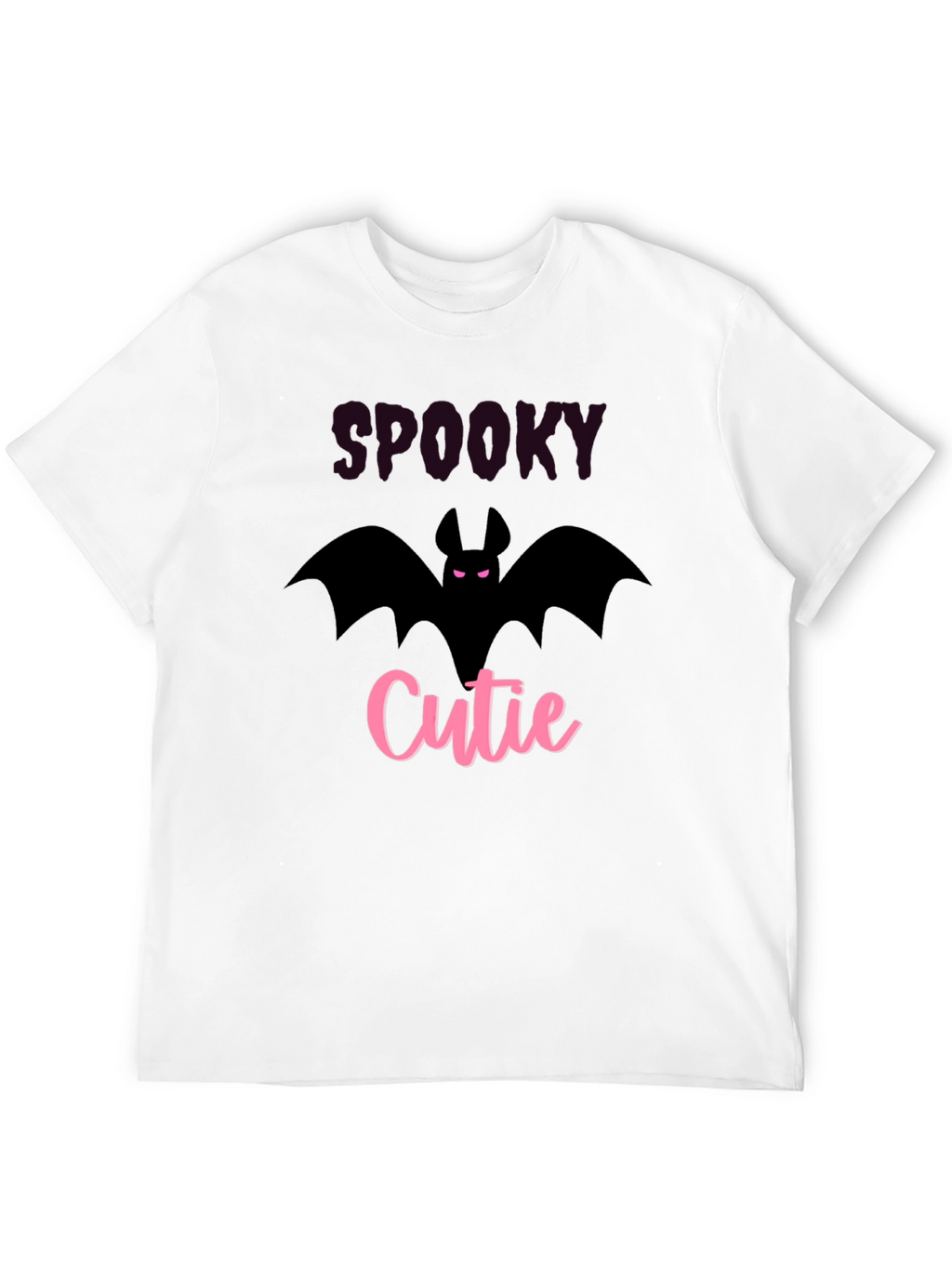 Spooky Cutie Black T-Shirt - Halloween Bat Tee