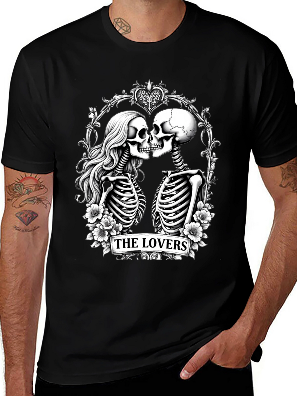The Lovers Skeleton Graphic T-Shirt