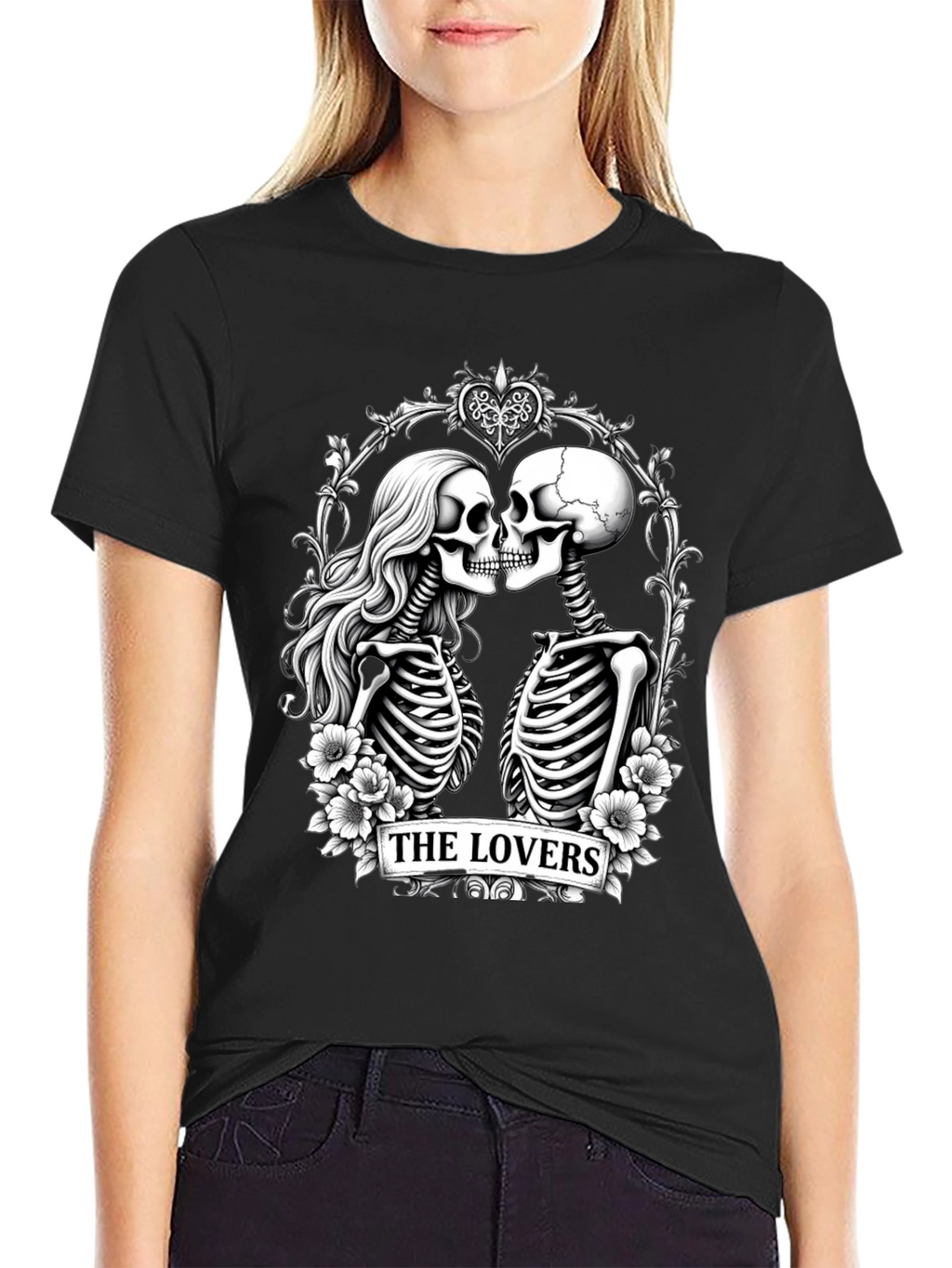 The Lovers Skeleton Graphic T-Shirt