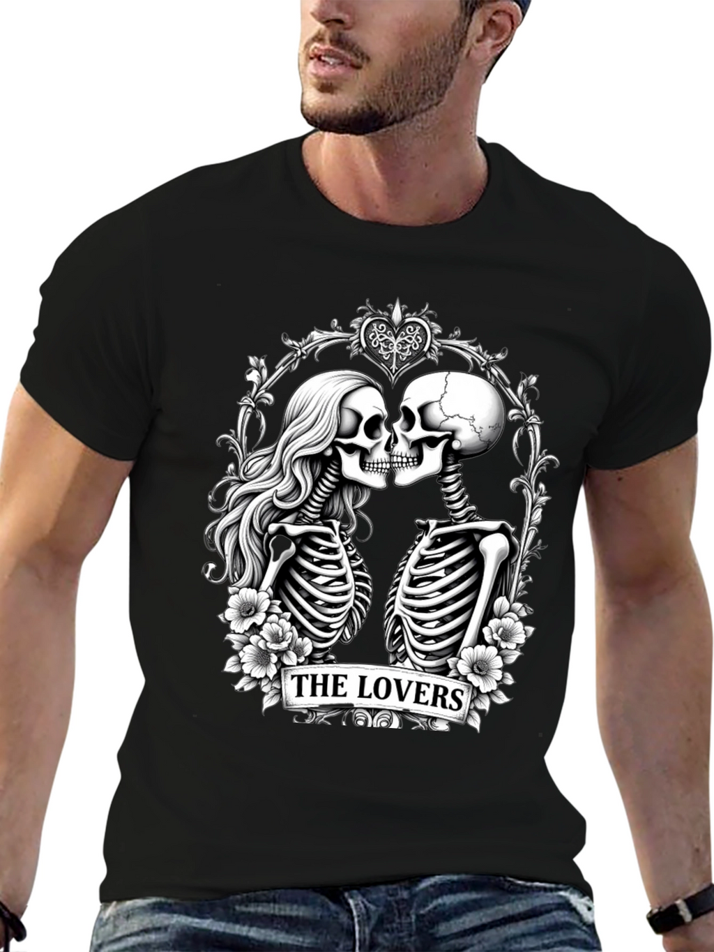 The Lovers Skeleton Graphic T-Shirt