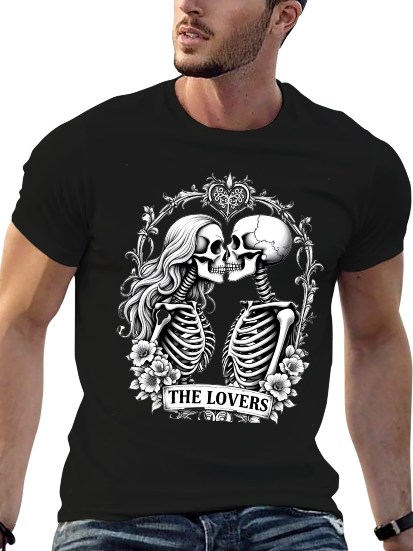 The Lovers Skeleton Graphic T-Shirt