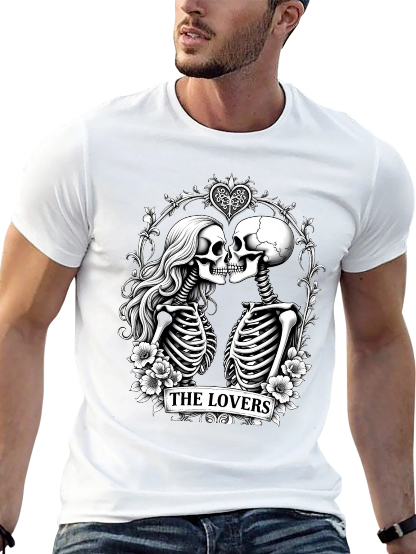 The Lovers Skeleton Graphic T-Shirt