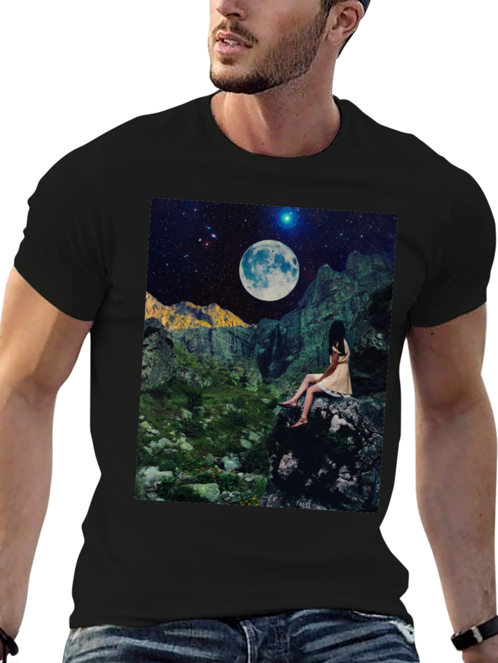 Cosmic Moonlit T-Shirt