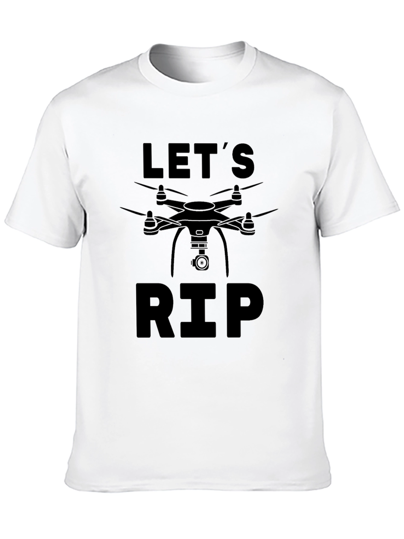 Lets RIP Drone Graphic Tee - Black