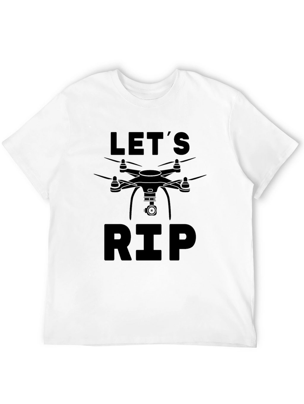 Lets RIP Drone Graphic Tee - Black