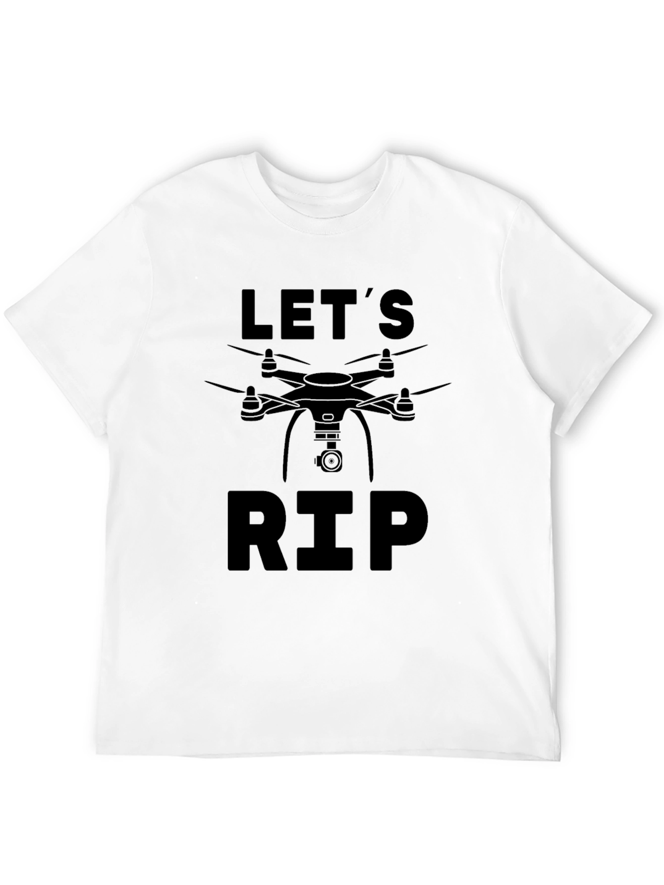Lets RIP Drone Graphic Tee - Black