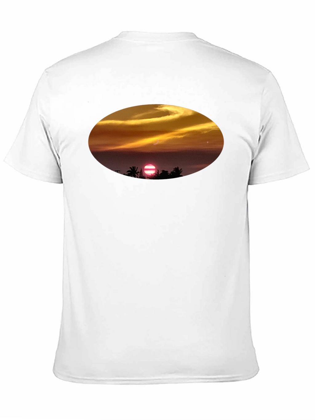 Sunset Beach T-Shirt - Relaxed Fit Black Tee