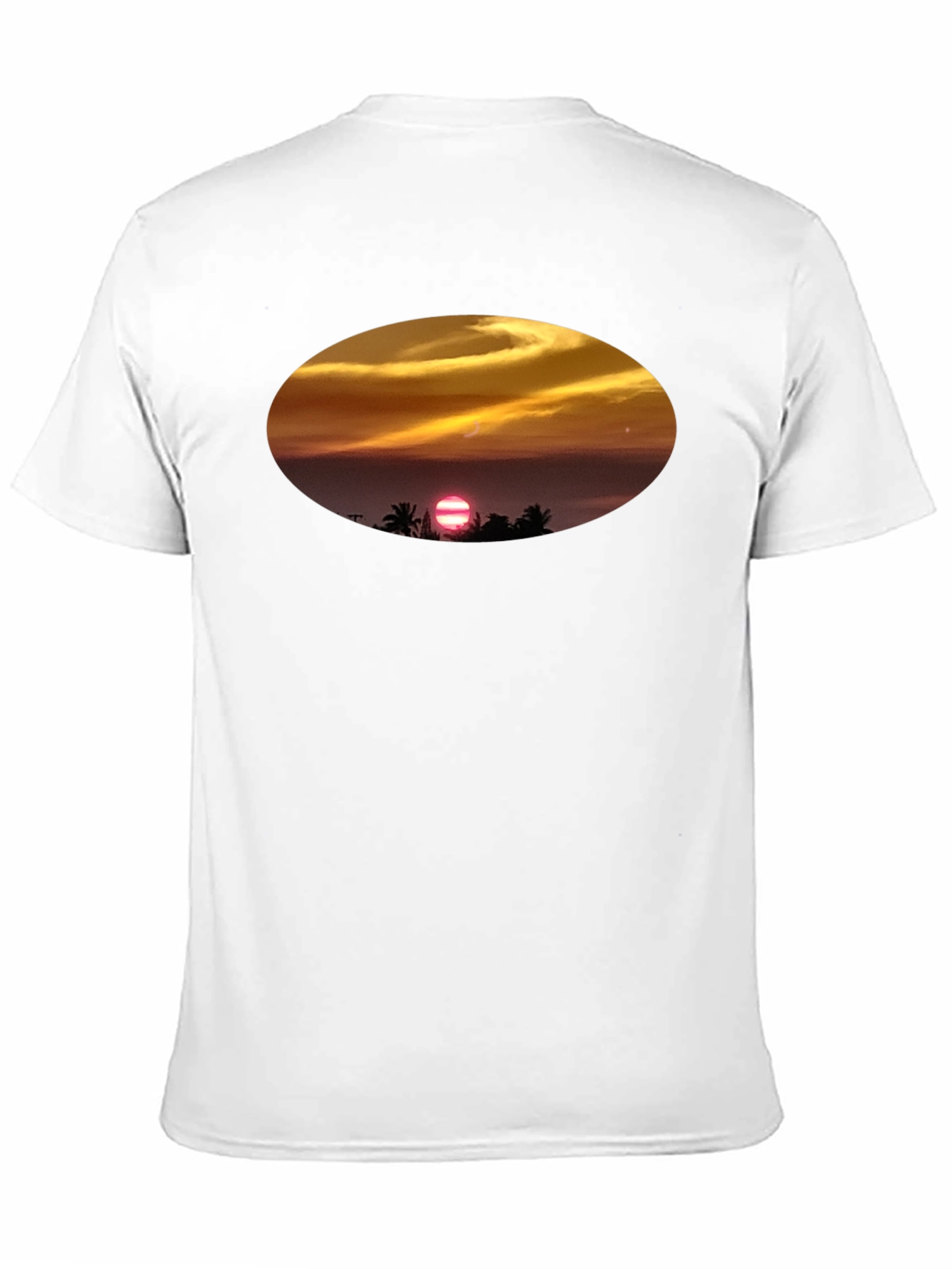 Sunset Beach T-Shirt - Relaxed Fit Black Tee