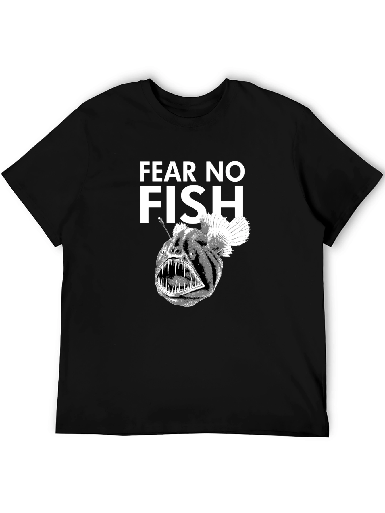 Fear No Fish Black Angler T-Shirt
