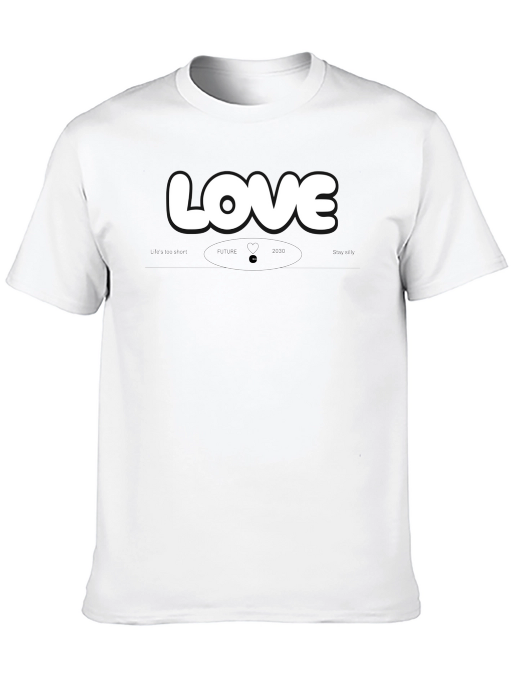 Love Graphic Black Crew Neck T-Shirt