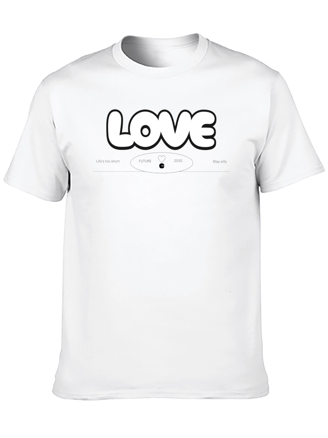 Love Graphic Black Crew Neck T-Shirt