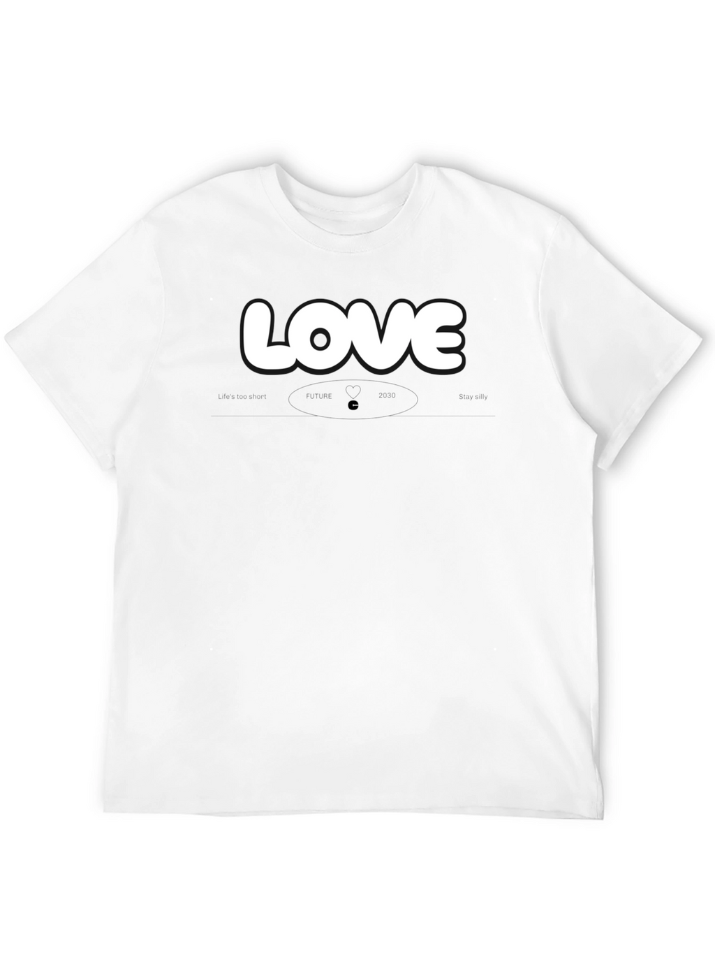 Love Graphic Black Crew Neck T-Shirt