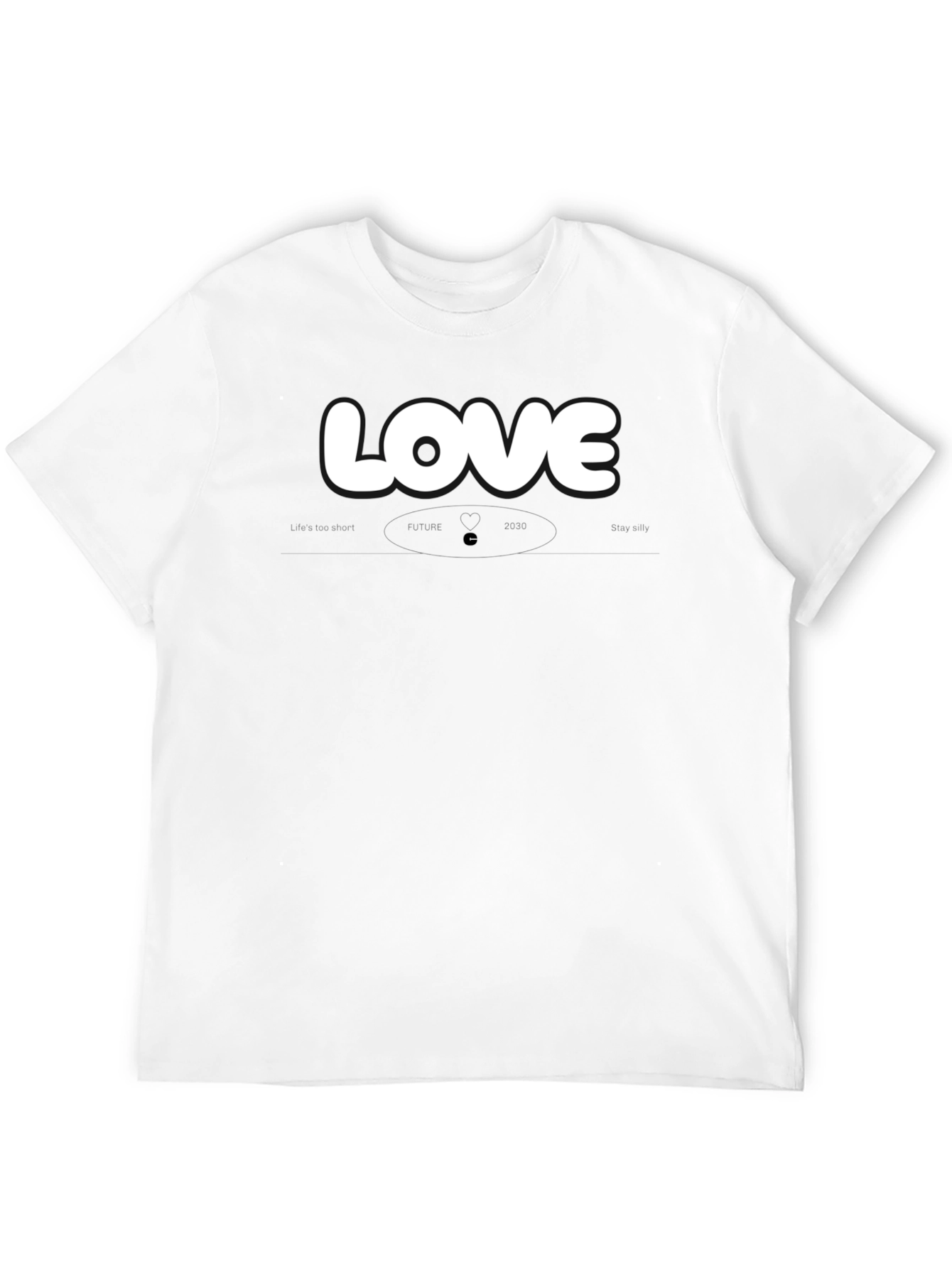 Love Graphic Black Crew Neck T-Shirt