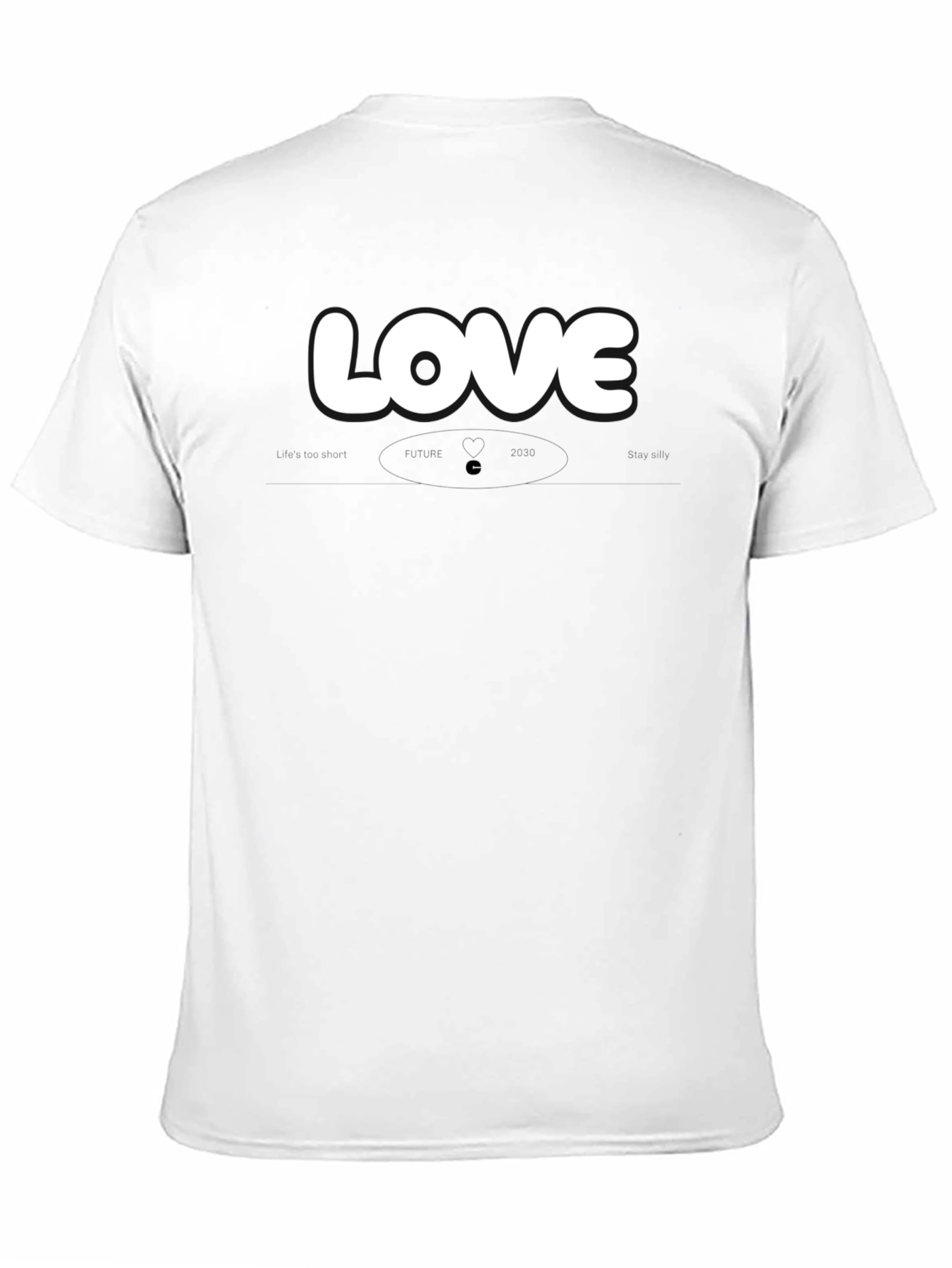 Love Graphic Black Crew Neck T-Shirt
