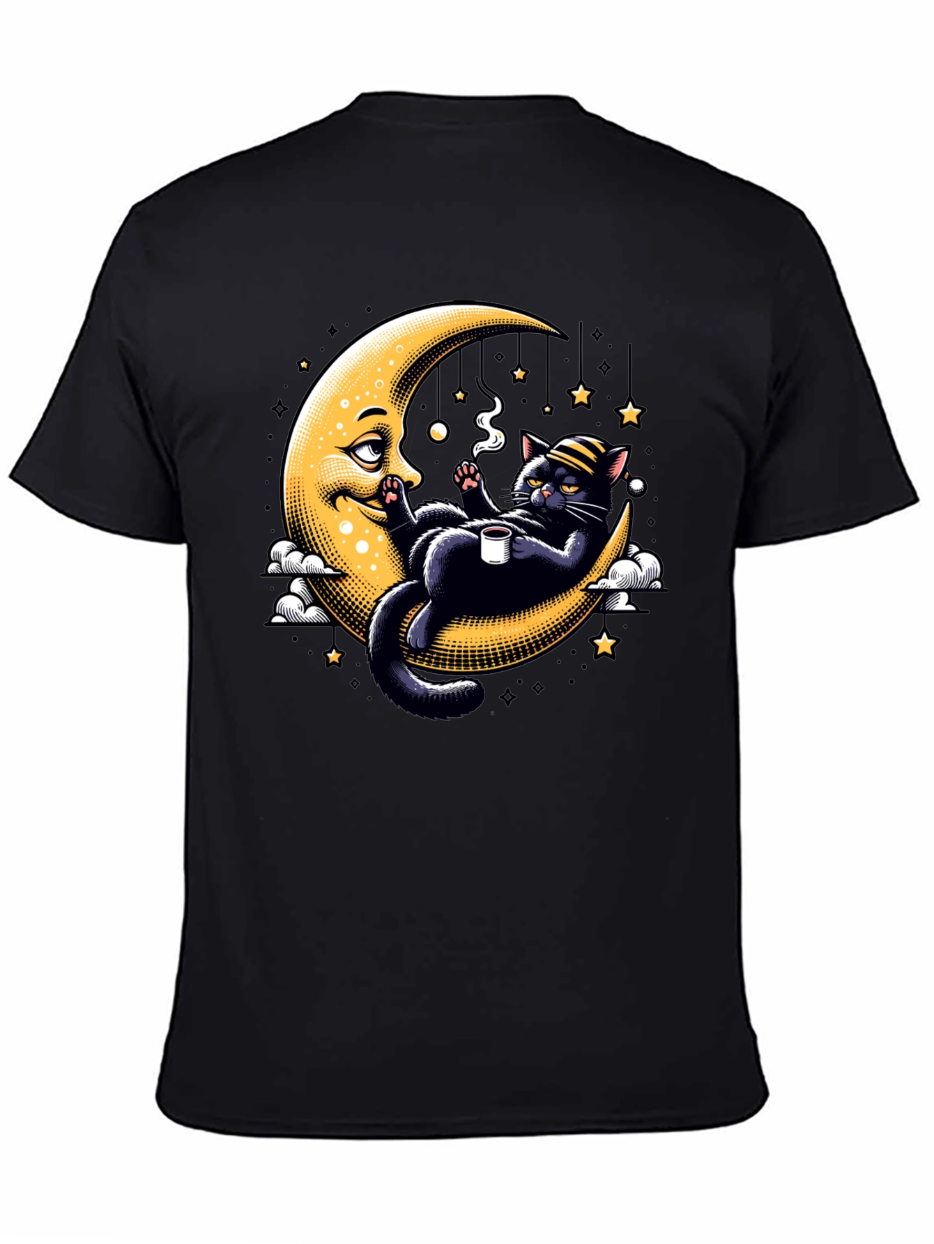 Cool Cat on Moon T-Shirt