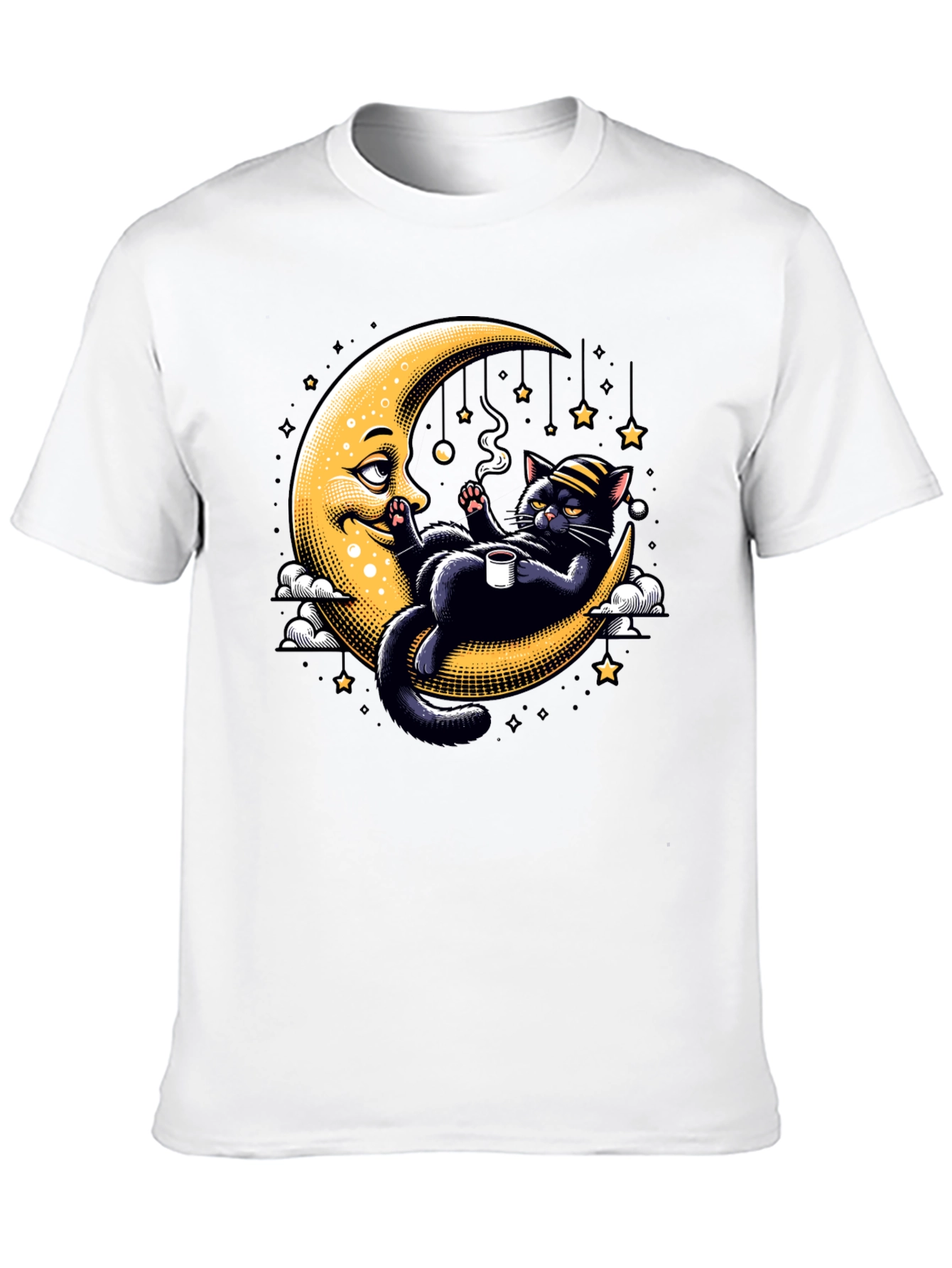 Cool Cat on Moon T-Shirt