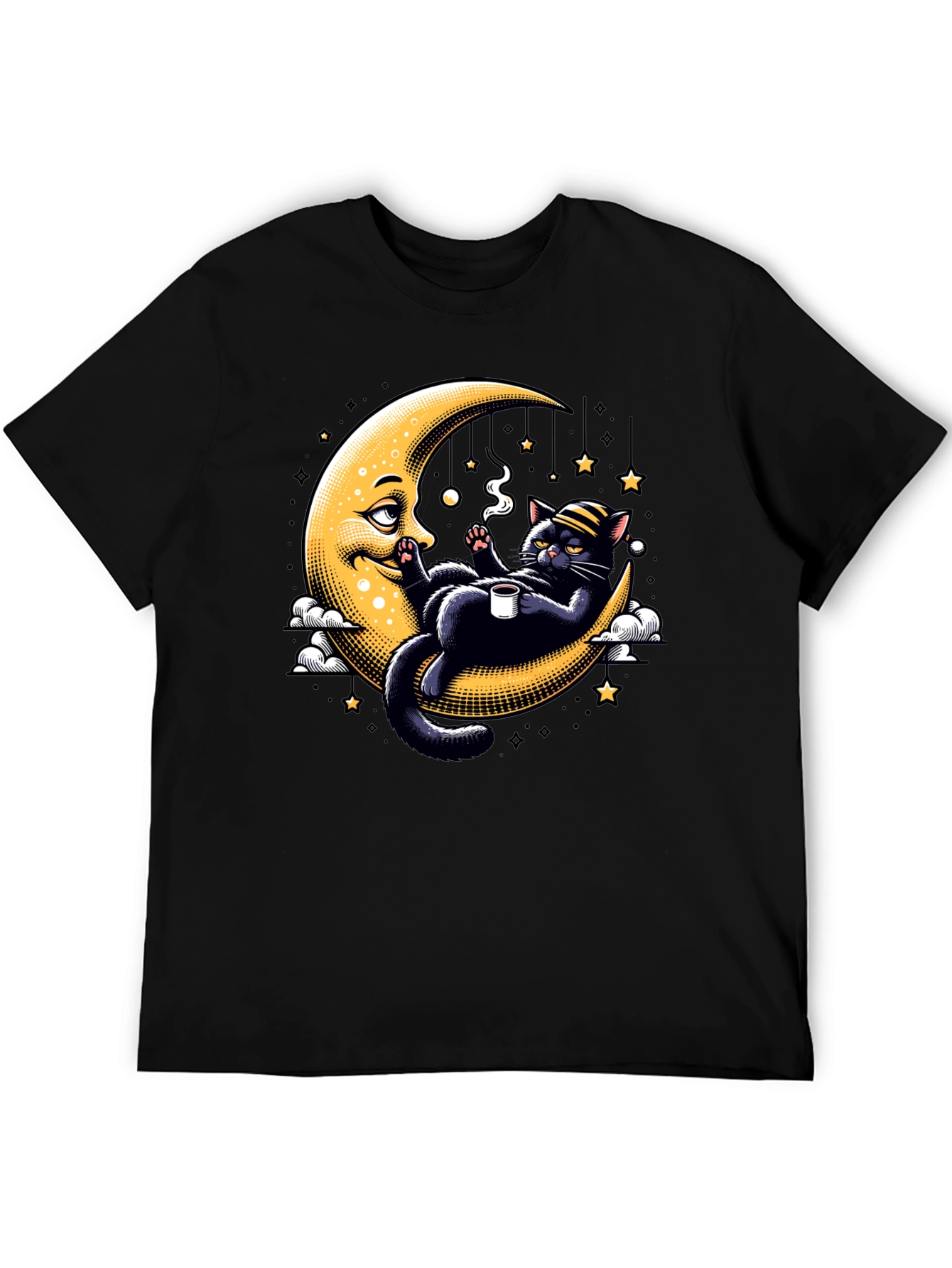 Cool Cat on Moon T-Shirt