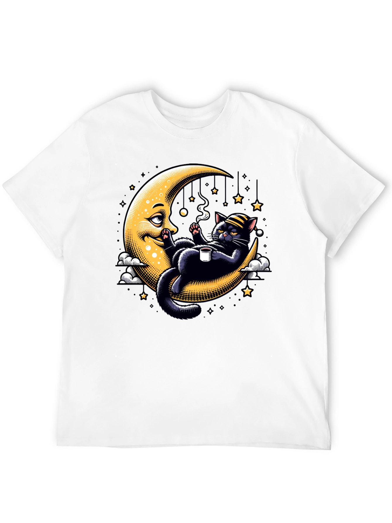 Cool Cat on Moon T-Shirt