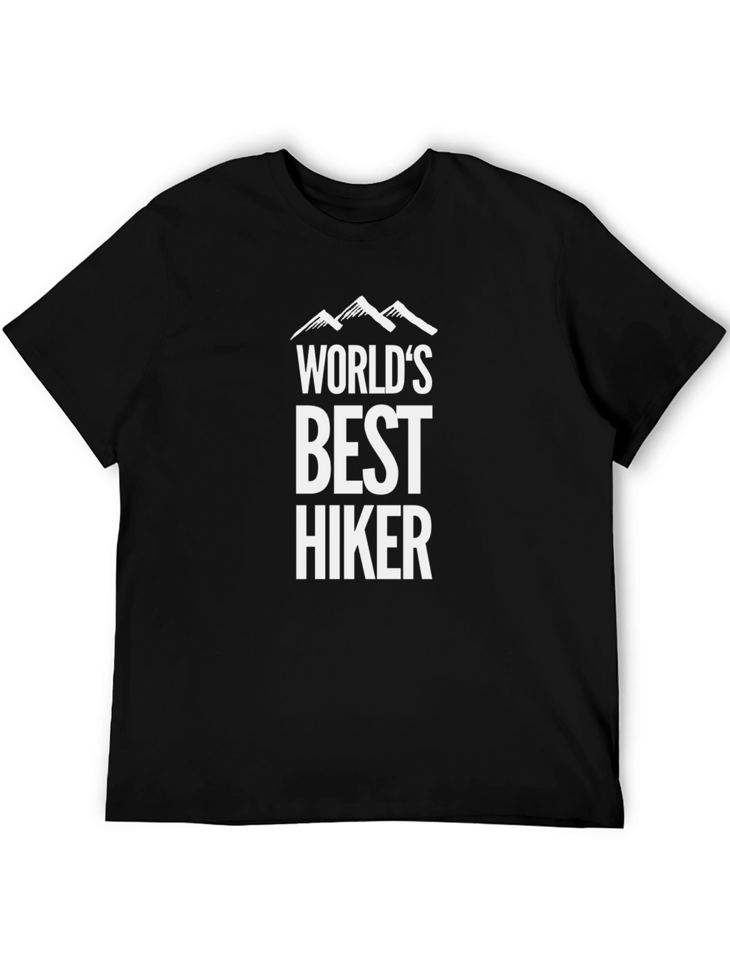 Worlds Best Hiker T-Shirt - Mountain Design